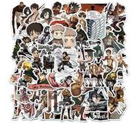 50 pieces Stickers pour décoration des bagages/des chambres-Attack on Titan G