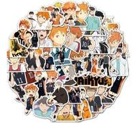 50 pieces Stickers pour décoration des bagages/des chambres-Haikyu G