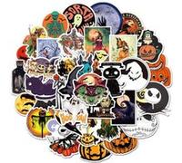 50 pieces Stickers pour décoration des bagages/des chambres-Halloween#B