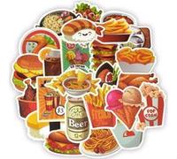 50 pieces Stickers pour décoration des bagages/des chambres - La nourriture G