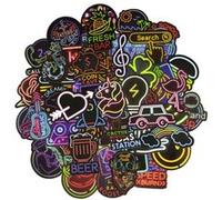 50 pieces Stickers pour décoration des bagages/des chambres - Néon G