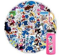 50 pieces Stickers pour décoration des bagages/des chambres-Sonic G