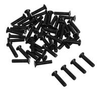 50 Pièces Vis de Mandrin de Rechange en Acier Noir 5x22 MM | Filetage Gauche, Fixation Précise du Mandrin, Usage Atelier et Réparation, pour Bricoleurs et Techniciens