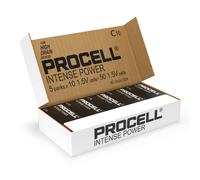 50 Piles Alcalines C / LR14 Duracell Procell Intense