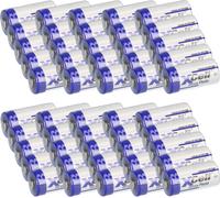 50 piles lithium CR123A, 3V, 1550 mAh – modèles CR17345 / DL123A