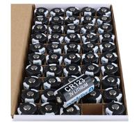 50 piles photo au lithium CR123, 3 V, 1 500 mAh max., 34,5 x 17 mm, CR123A
