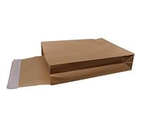 50 Pochettes KRAFT ARMÉ C4 avec soufflet de 70 mm 229 x 324 mm 135 g kraft renforcé Brun auto adhésive enveloppe 22 x 33 soufflet 7 cm armé enveloppe haute pochette expédition solide indéchirable