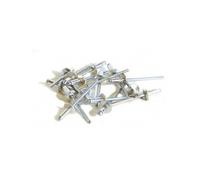 Techman - 50 rivets alu / acier à tête large Ø 4 x 18 mm G