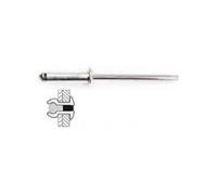 Techman - 50 rivets alu / alu à tête plate Ø 4 x 12 mm G