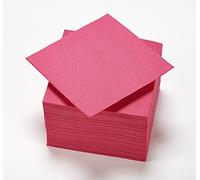 50 Serviettes Rose Fuchsia Tex Touch Cocktail FSC® - 25x24cm