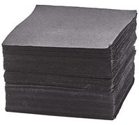 50 Serviettes Tex Touch cocktail Noir FSC® - 25x24cm