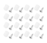 50 Sets Inserts Charnière Nylon Compatible avec Blum Convertir Poussée 8 x 10mm Cheville Nylon 3.5 x 12mm Vis Fer Nickelé