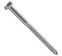 50 Vis à Bois Tête Hexagonale Tirefond 10 x 150 mm - DIN 571 - NFE25-607 - UNI 704 - Inox A2 - D-Work