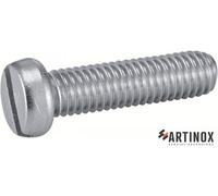 50 Vis à Métaux Tête Cylindrique Fendue 10 x 35 mm - DIN 84 - ISO 1207 - NFE25-127 - UNI 6107 - Inox A2 - D-Work