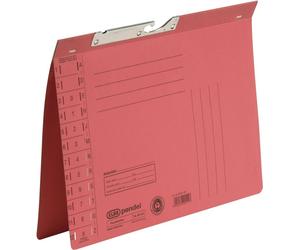 50 x Elba 100560085 Chemise à anneaux, reliure standard - carton manila (RC), 250 g/m², A4, 318 x 265 mm, rouge