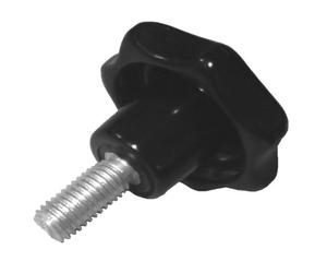 50 x vis à poignée étoile M4 x 20mm DIN6336 A noir Ø20