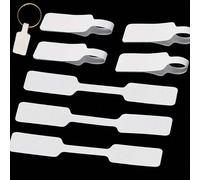500-100 pièces/set Autocollants d'étiquettes de prix pour bijoux, étiquettes carrées auto-adhésives vierges pour bagues, colliers, boucles d'oreilles, identification des prix, étiquettes rectangulaire