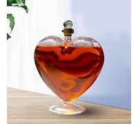 500/1000ml bouteille de vin en forme de coeur scellé whisky carafe, mode exquise Hip Flacon, créatif carafe à vin pour la maison Bar