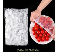 500/200/100/50/5pcs Film étirable en plastique, utilisé pour conserver les restes de nourriture, avec un design élastique et auto-scellant, convient pour couvrir la vaisselle, convient pour une utilis
