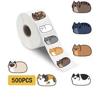500 autocollants Kawaii en forme de chat de dessin animé, pour skateboard, ordinateur portable, bagages, scrapbooking, téléphone, cadeau, autocollants mignons et imperméables pour téléphone 5 Set