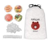 500 Charlotte Alimentaire Reutilisable, Film Alimentaire En Plastique, Sacs De Conservation Frais Couvercles De Bols Élastiqués, Couvre Plat, Pour Protection De Fraîcheur Des Aliments, Pique-Nique