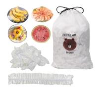 500 Charlotte Alimentaire Reutilisable, Sacs de Conservation Frais Couvercles de Bols Élastiqués Film Alimentaire en Plastique, pour Protection de Fraîcheur des Légumes, Pique-Nique, Maison (Colorée)