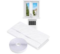 500 cm Kit Calfeutrage Climatiseur Porte Fenetre,pour Climatiseur Mobile | pour sèche-Linge à évacuation,Joint de Fenêtre sans Perçage,Climatisation,Tuyau d'échappement,Fenêtre Basculante,Fenêtre Toit