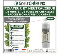 500 ML Fixateur et Neutraliseur de Nids et Poils de Chenilles Processionnaires du Chêne - SOLU'CHENE Fix - Prêt à l'emploi - Biodégradable - Application Ciblée avec Canule