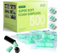 500 Pair Bouchon D'oreille Pour Dormir,bouchon Oreilles Bruit Snr 38 Db,réutilisables Boule Quies En Éponge Souple, Bouchons Doreilles Anti Bruit Pour Dormir, Ronfler, Travailler