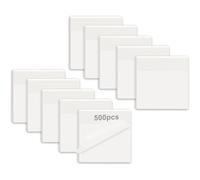 500 Pcs Transparent Sticky Notes 75 * 75mm,Étanche S Autocollantes Sticky Memo