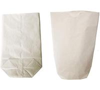 500 petit Sachet papier sac papier écorné blanc 125 x 225 mm avec fond hexagonal qui permet de tenir debout tout seul remplissage pratique sac pour produit vrac agrée alimentaire Recyclable