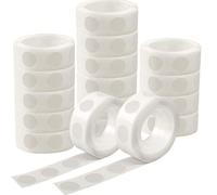 500 pièces/5 rouleaux Pastilles adhésives double face, points de colle transparents pour ballons amovibles, points de colle pour artisanat, ballons, cadeaux de fête de Noël Caoutchouc