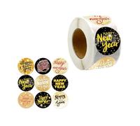500 pièces autocollant bonne année étiquettes d ' emballage de Noël étiquettes auto-adhésives pour carte de Noël boîte de bonbons autocollant artisanal