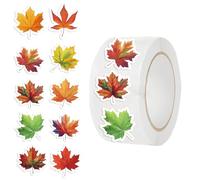 500 Pièces Autocollants Feuilles D'Automne | Gommettes Automne | Rouleau Décalcomanies | Autocollants Enveloppes Feuille D'Érable | Ornements Artisanaux Thanksgiving