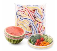 500 PièCes Bonneidea Housse Alimentaire Jetable, Bonneidea Housse Alimentaire Jetable, Couvre Plat Elastique Jetables, RéUtilisable (42 cm)