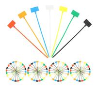 500 Pièces Colliers de Serrage en Nylon Autobloquants 4x150mm | Résistance à L’usure, Haute Traction, pour Fils et Branches, Usage Intérieur, Lot Style Aléatoire