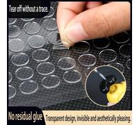 500 pièces de gel adhésif nano double face - amovible, sans dommage, anneaux en plastique transparent, convient pour les décorations de vacances, de murs et de verre, autocollants pour verre | Arrange