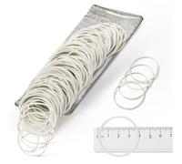 500 pièces elastique caoutchouc blanc 38 mm elastiques fourniture bureau - Bandes élastiques naturelles solides pour l'école maison bureau les travaux manuels industriels bricolage