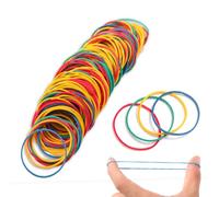 500 pièces elastique caoutchouc couleurs 38 mm elastiques fourniture bureau - Bandes élastiques naturelles solides pour l'école maison bureau les travaux manuels industriels bricolage