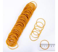 500 pièces elastique caoutchouc jaune 38 mm elastiques fourniture bureau - Bandes élastiques naturelles solides pour l'école maison bureau les travaux manuels industriels bricolage