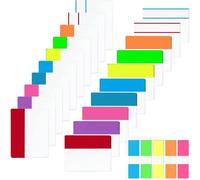 500 Pièces Marque Page Adhesif,10 Styles Autocollantes D'index Inscriptible Sticky Tabs Pour Marqueur De Page D'école De Bureau Marqueur Adhésif