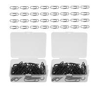 500 Pièces Petites Pinces à Documents Trombones Métalliques | Marque-page Trombones, Protection Lisse et Revêtement Plastique, pour Livres et Travail