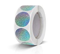 500 Pièces Rondes Autocollants 25mm Code Couleur Des Étiquettes Rouleau Petits Points De Colle Laser D'argent
