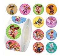 500 pièces/rouleau Autocollants Anime Pat'Patrouille Skateboard Réfrigérateur Guitare Ordinateur Portable Moto Voyage Cadeau Classique Autocollant Cool Taille UniquePolychlorures de vinyle