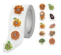 500 pièces/Rouleau Autocollants de chat amusants et mignons, autocollants de graffiti pour scrapbooking DIY, ordinateur portable, bouteille d'eau, vélo, voiture, cahier, tasse, casque, téléphone, tabl