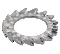 500 Rondelles Eventail à Dentures Extérieures Az 7 mm - DIN 6798 A - NFE27-624 - UNI 8842 - Acier Zn - D-Work