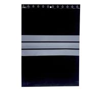 500 Sachet zip noir 240 X 320 mm 24 X 32 cm Sachets zip opaque résistant UV 60 μ 3 bande de marquage blanche zip écriture sachet plastique anti UV lumière sachet compatible alimentaire congélation