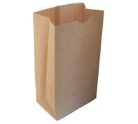 500 sacs sos kraft brun 18X11X34 cm en papier renforcé pour courses fruits légumes et livraisons