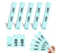 500 Tickets Vestiaire 4.5x20cm Numérotés de 1 à 500 Ticket Tombola Numéroté Bloc Ticket Numéroté Vestiaire Bleu Ticket Tombola Prédécoupés Détachables 3 Parties Idéal pour Réc
