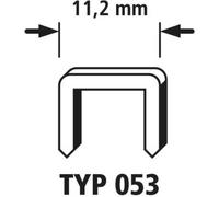 Wolfcraft Agrafes larges 7032100 5000 agrafes 8 mm Type 053 Acier trempé Argent